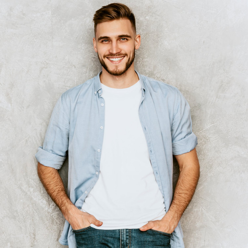 Light Blue Casual Shirt